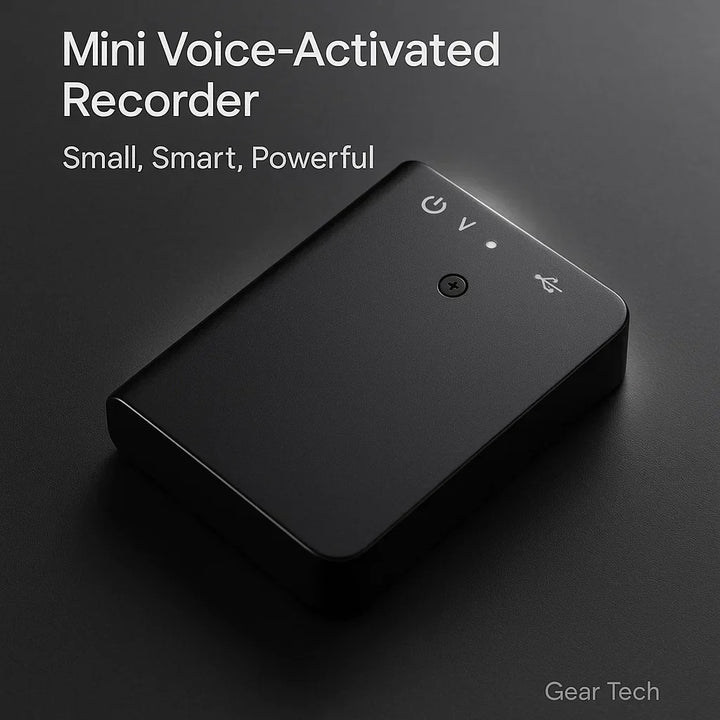 Mini digital voice recorder, portable & stealthy for discreet meeting audio capture.
