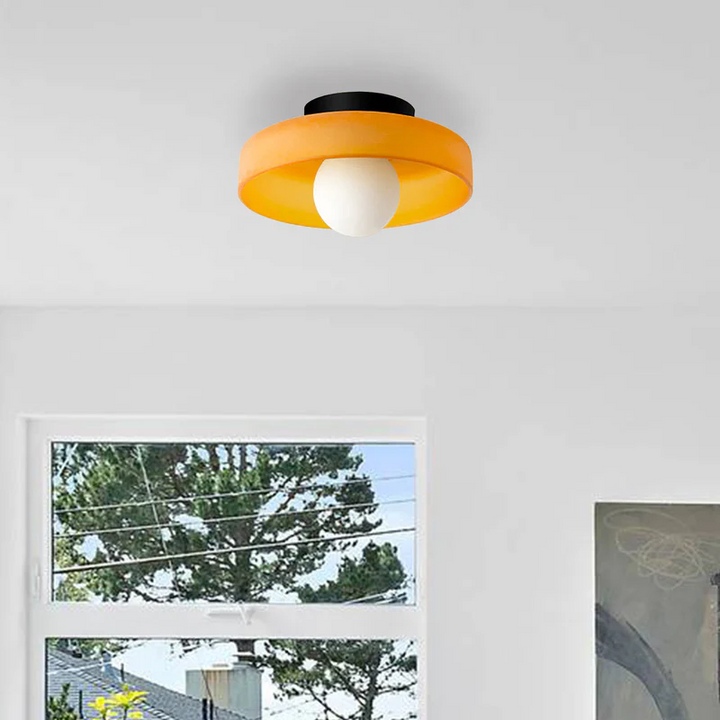 Chic modern flush mount ceiling light, perfect for adding minimalist elegance to your home.