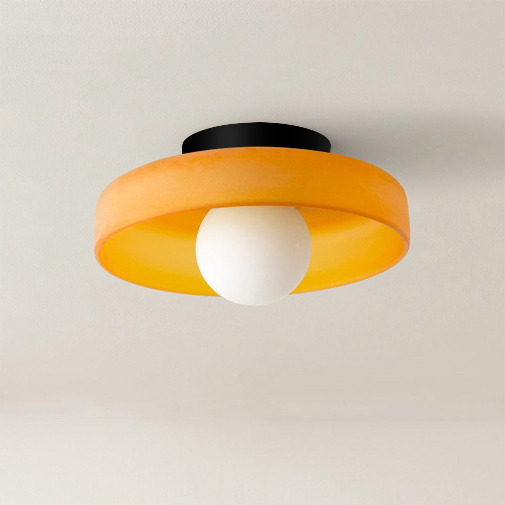 Modern flush mount ceiling light, perfect for bedroom, living room, or kitchen elegance.