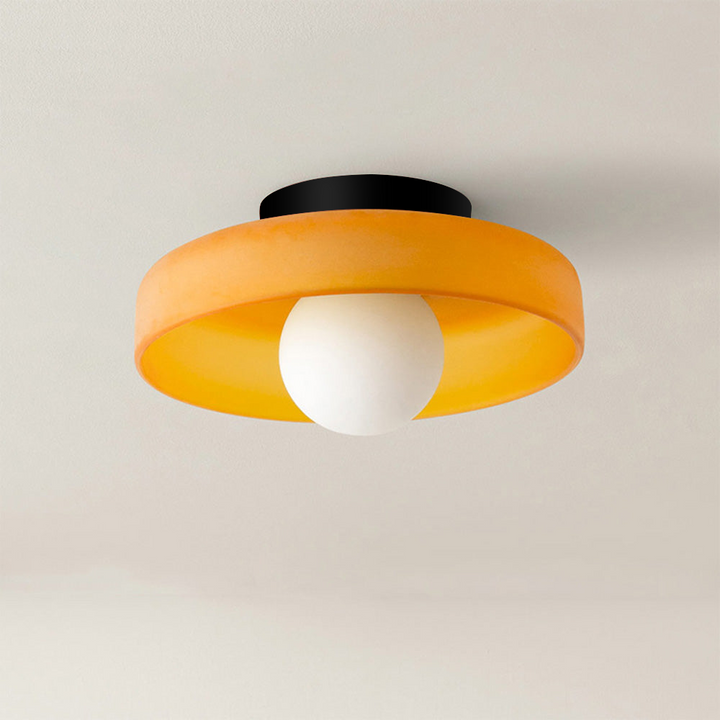 Modern flush mount ceiling light, perfect for bedroom, living room, or kitchen elegance.
