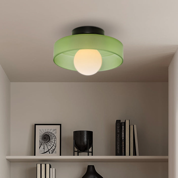 Enhance your home decor with this modern elegant flush mount ceiling light fixture.