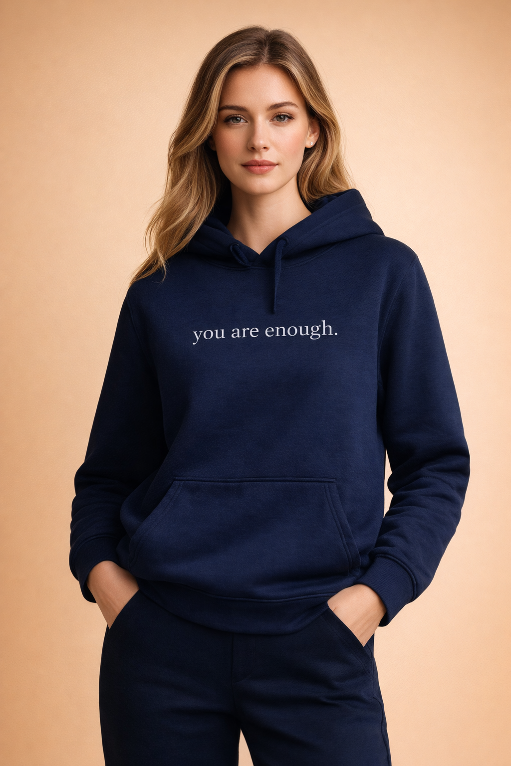 Motivational women's oversized hoodie with an inspiring slogan. Comfortable and stylish for relaxed casual wear.