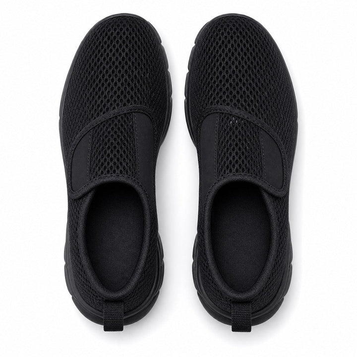 Fashionable wide fit slip-on ladies walking shoes, perfect for casual outings.