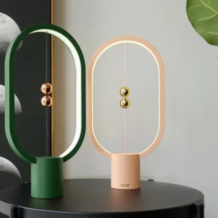 Sleek modern LED table lamp, minimalist design, ideal for ambient home decor.