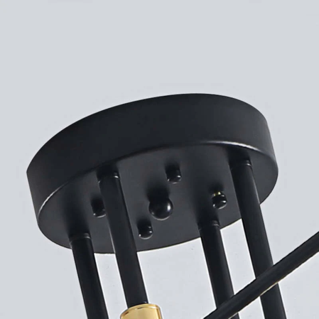 Elegant black and gold luxury lighting for living rooms