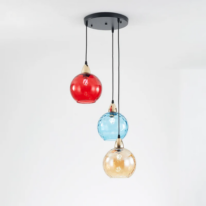 Chic 3-lamp modern pendant light, a cluster ceiling lamp for living & dining spaces.