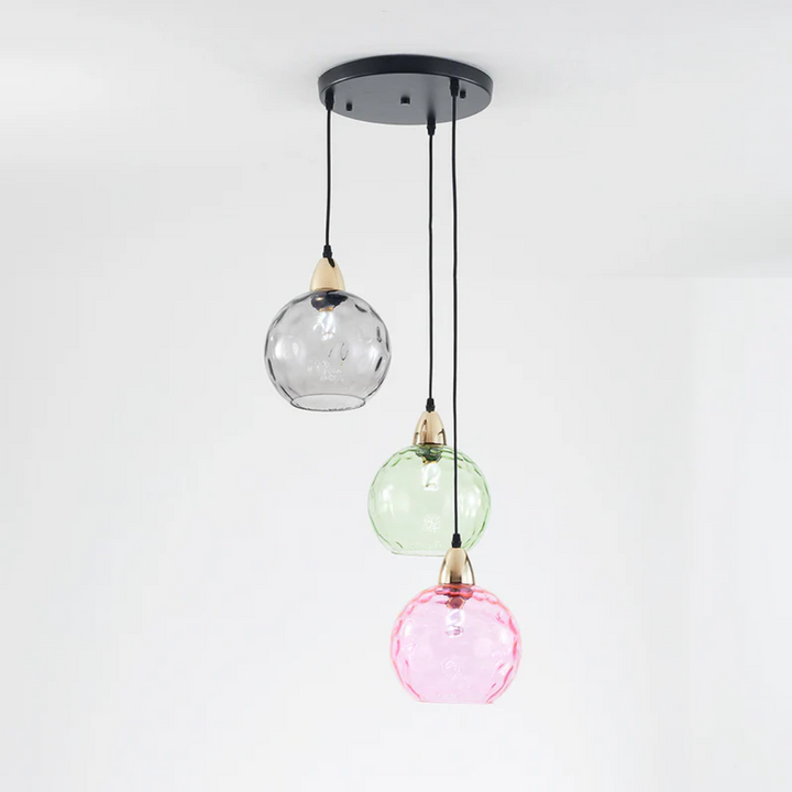 Beautiful modern 3-lamp cluster light, perfect for ambient home lighting in bedrooms.
