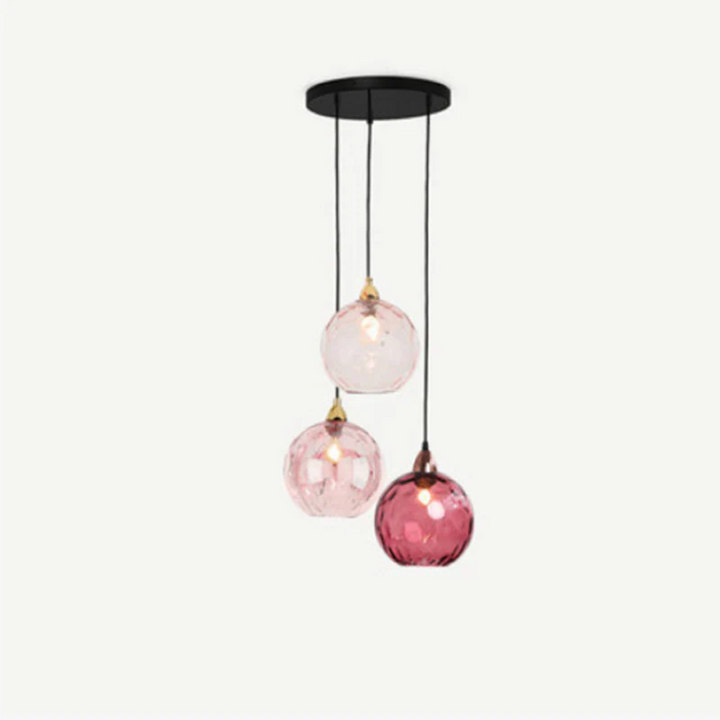 Eye-catching 3-lamp modern pendant, a cluster light statement for dining room.