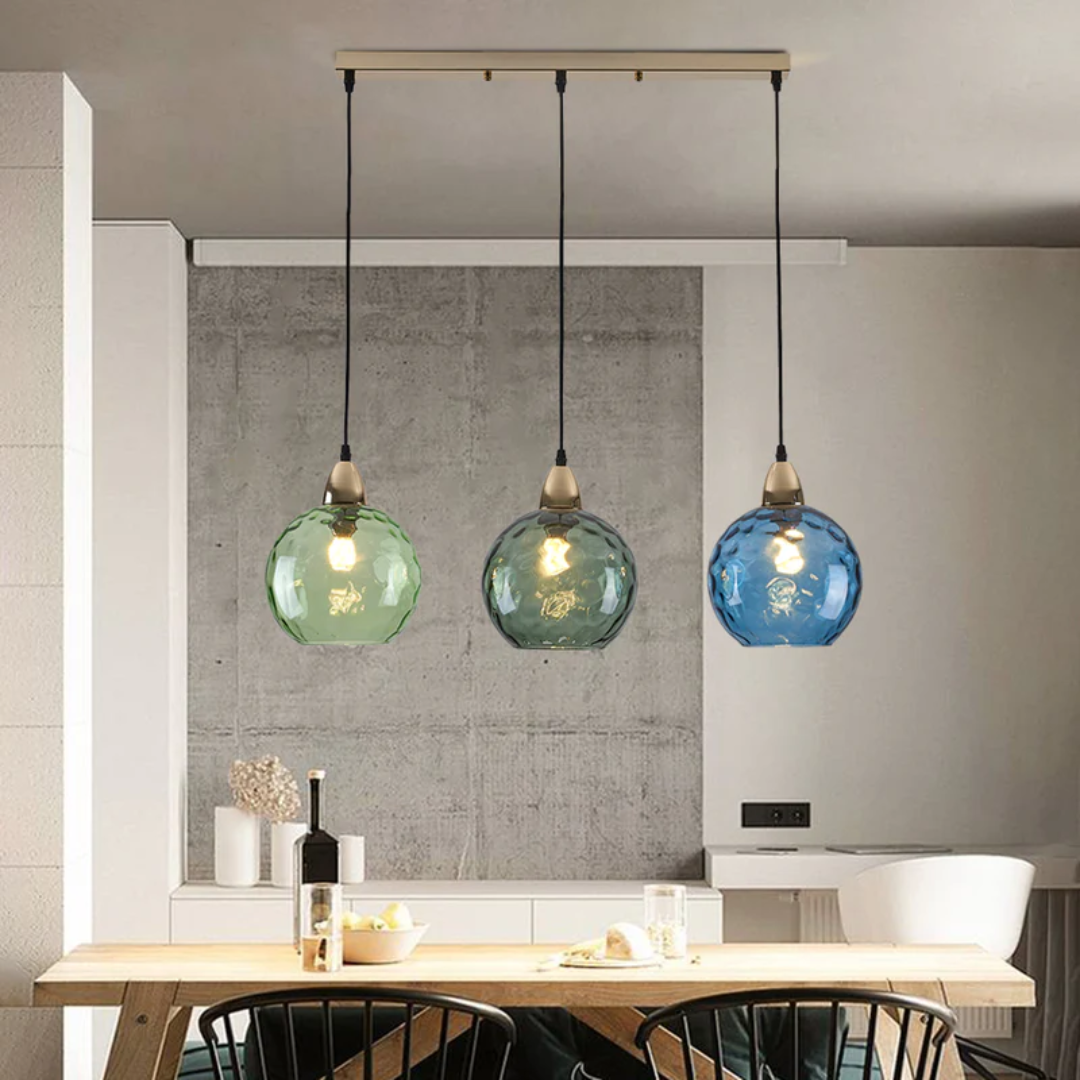 Sleek modern 3-lamp cluster ceiling light, perfect ambient lighting for bedrooms.