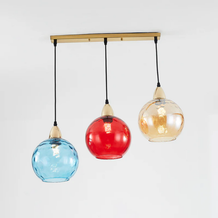 Stylish 3-lamp pendant light for dining rooms, a modern cluster ceiling lamp.