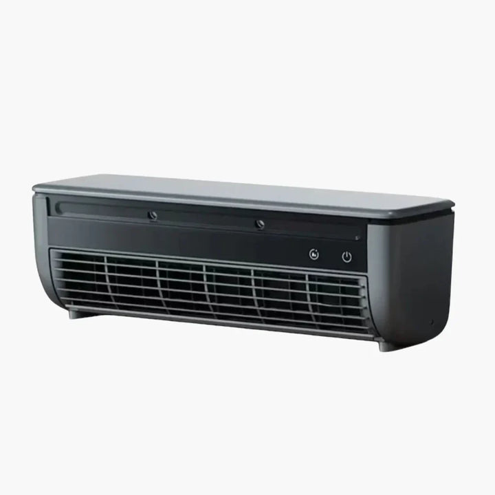 Wall-mounted compact AC unit in a modern design, ensuring efficient and quiet cooling for your home.