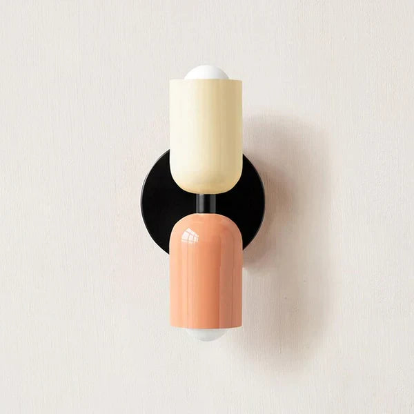 DualGlow modern LED wall lighting fixture, enhancing ambience in your living area.