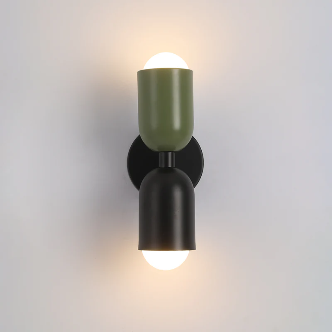 Vibrant Colorwave LED wall lamp, double-sided design, offering colorful and modern ambient lighting.