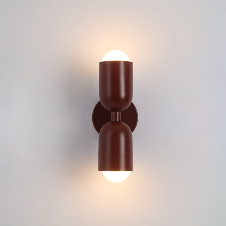 Modern double-sided LED wall lamp, wall-mounted, delivering vibrant ambient light for stylish home decor.