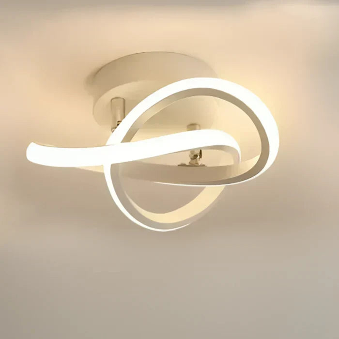 Sleek contemporary LED ceiling light, energy-efficient for modern home decor.