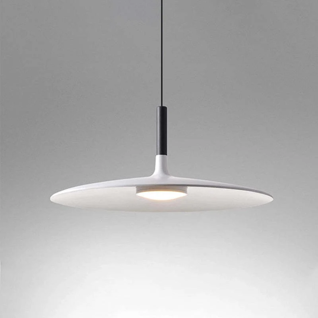 Stylish LED ceiling lamp, a modern pendant light for bedroom and contemporary interiors.