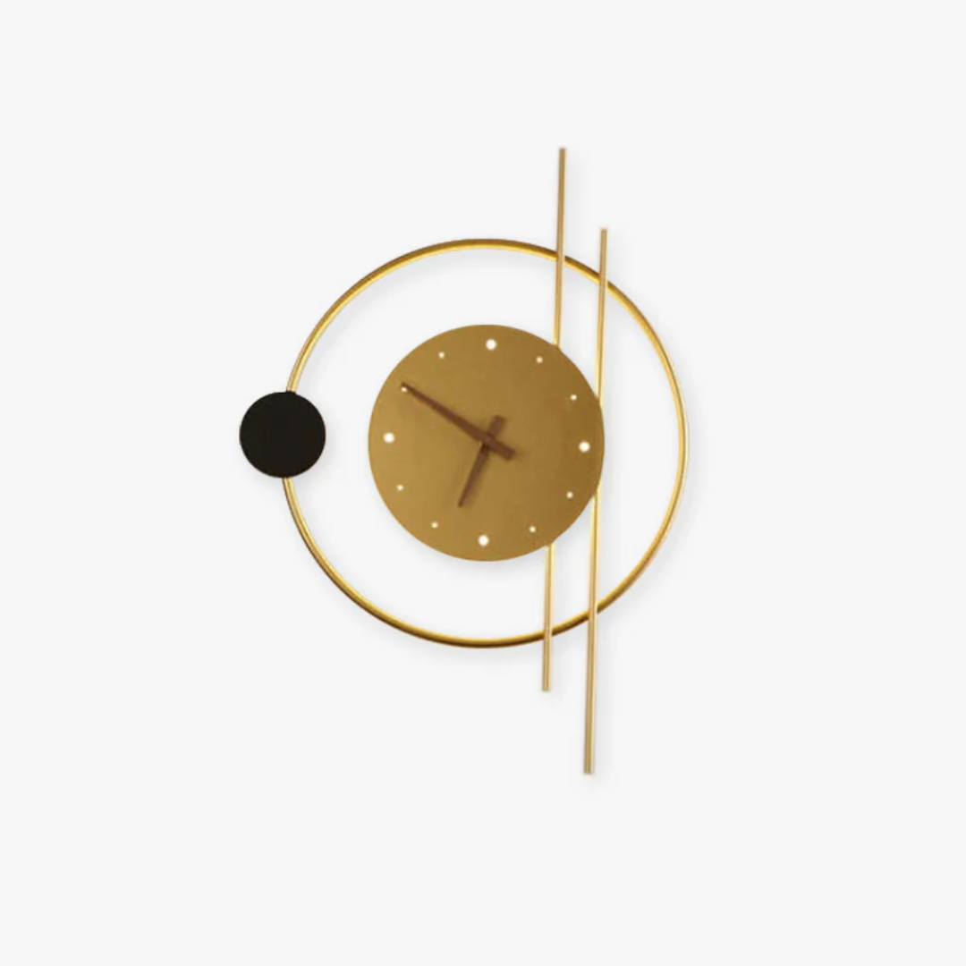 Sleek modern LED wall clock and lamp, perfect for contemporary home decor, ambient lighting, and timekeeping.