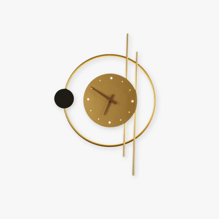 Sleek modern LED wall clock and lamp, perfect for contemporary home decor, ambient lighting, and timekeeping.