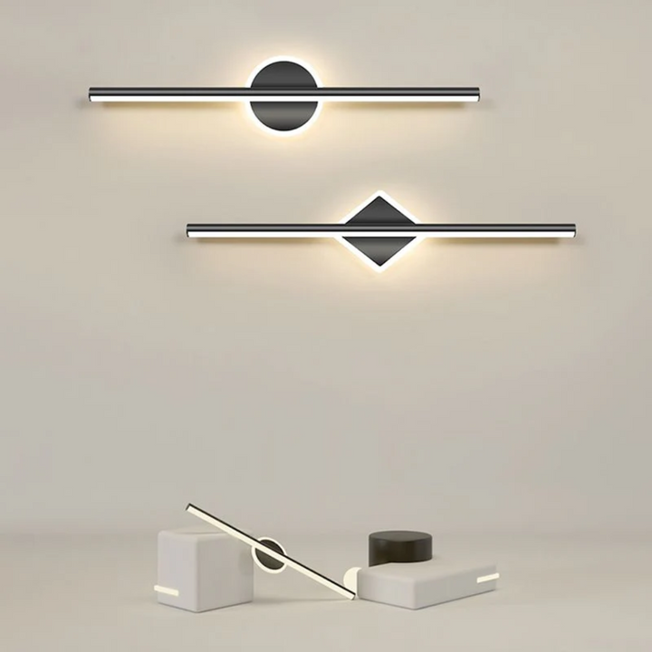 Modern LED wall light, OpalEdge, provides elegant accent lighting for any home decor.