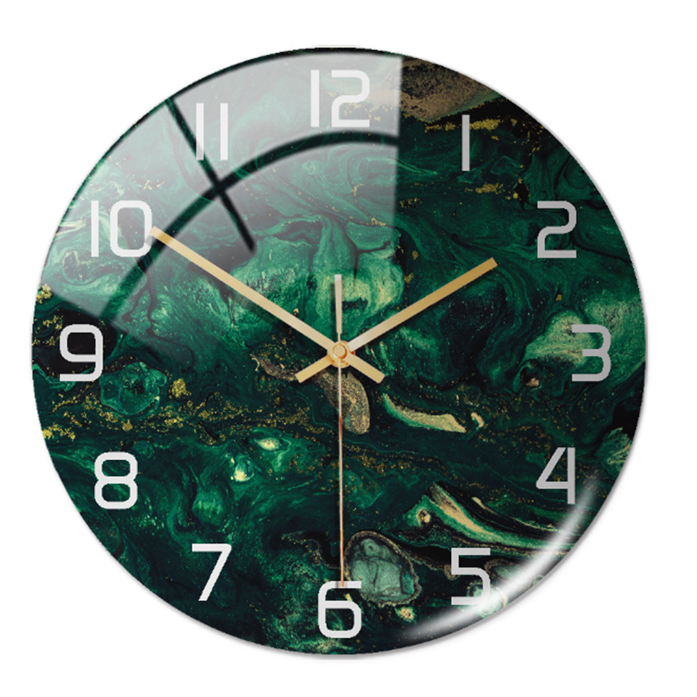 Stylish modern wall clock with marble design, perfect for elegant home & office decor.