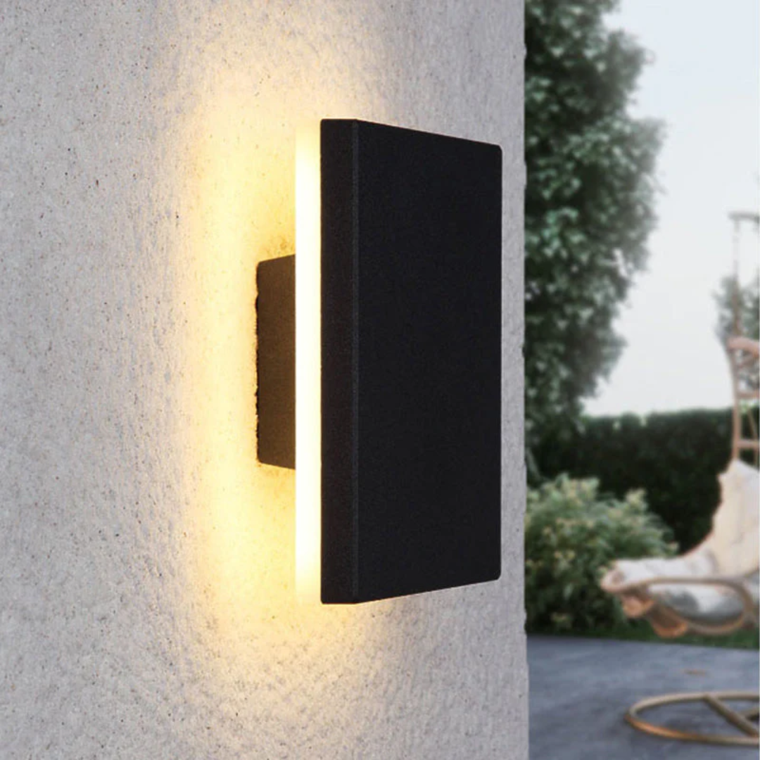 Stylish weatherproof LED wall lamp for contemporary exteriors