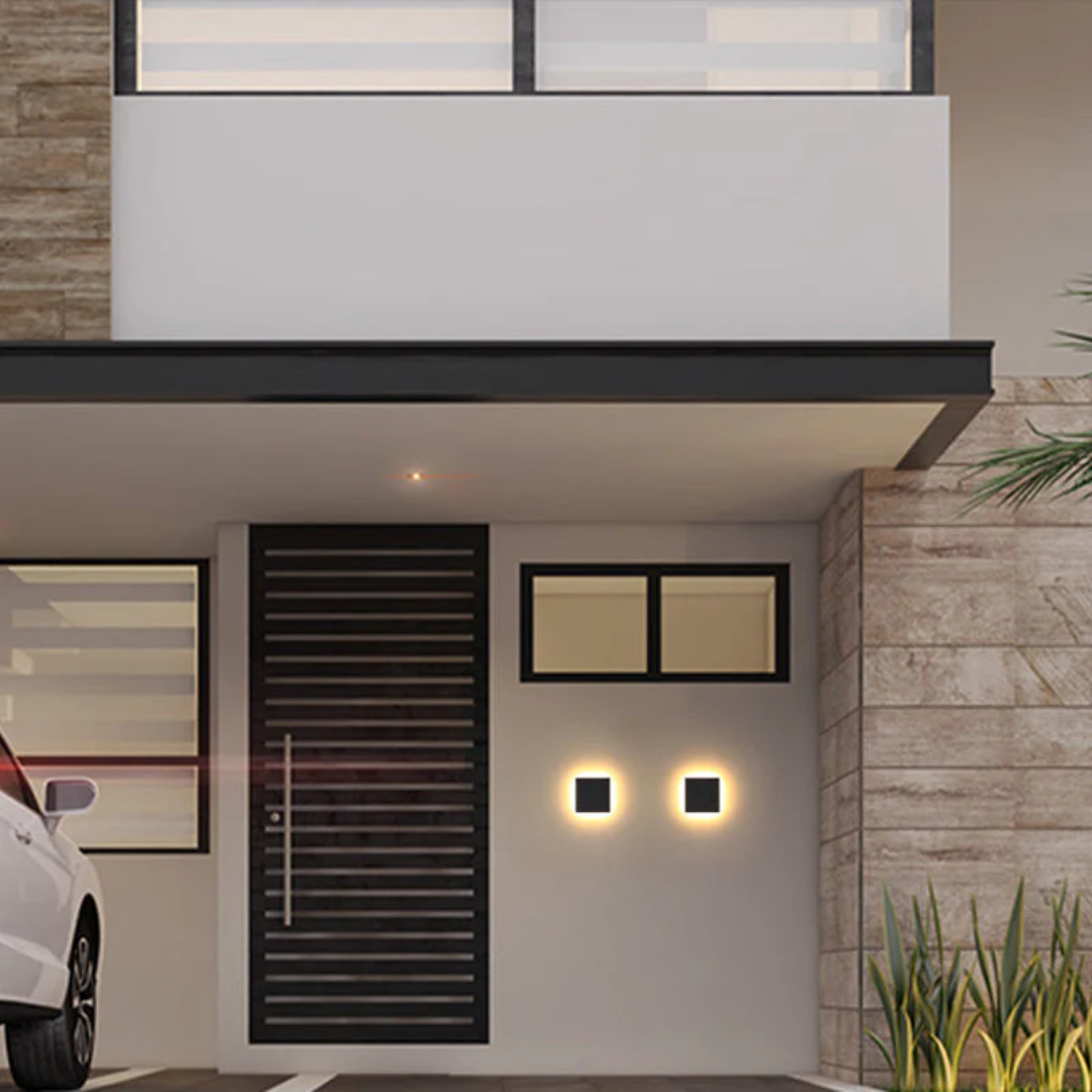 Minimalist design outdoor lamp, Zenith LED wall light for patios