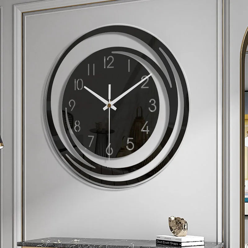 Contemporary minimalist wall clock, ideal home accent for stylish living rooms & bedrooms.