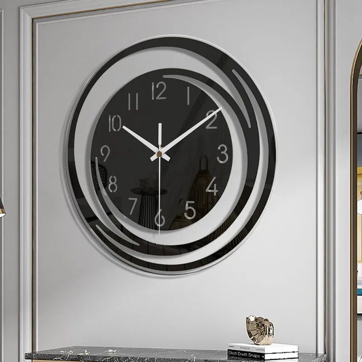 Contemporary minimalist wall clock, ideal home accent for stylish living rooms & bedrooms.