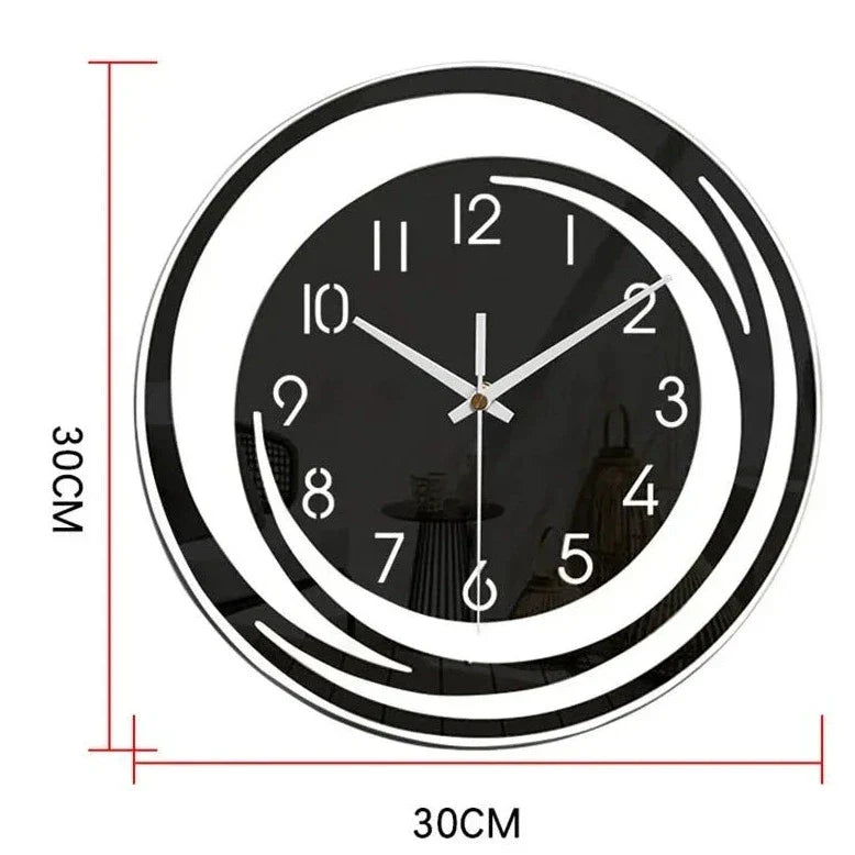 Contemporary minimalist wall clock, featuring a bold geometric design for modern home accents.