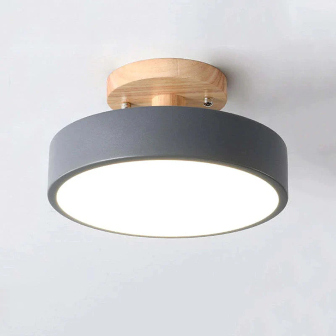 Enhance your dining room with Nova modern round LED ceiling light, featuring 3-color adjustable ambiance.