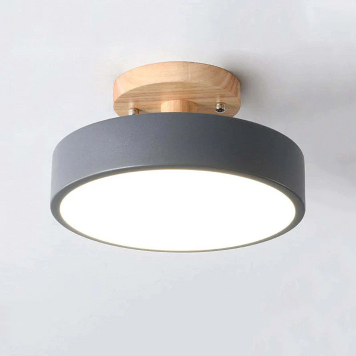 Enhance your dining room with Nova modern round LED ceiling light, featuring 3-color adjustable ambiance.