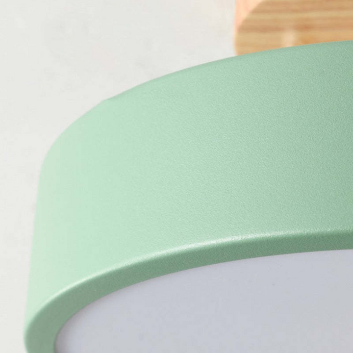 Contemporary Nova LED ceiling light, round, ideal for modern bedroom & living room ambiance.