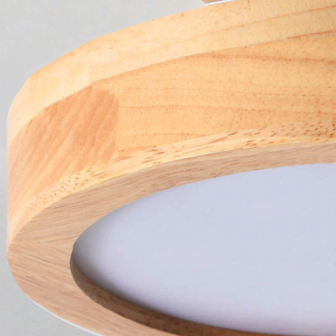 Sleek Nova modern round LED ceiling light, 3-color, enhances dining room & general home decor.