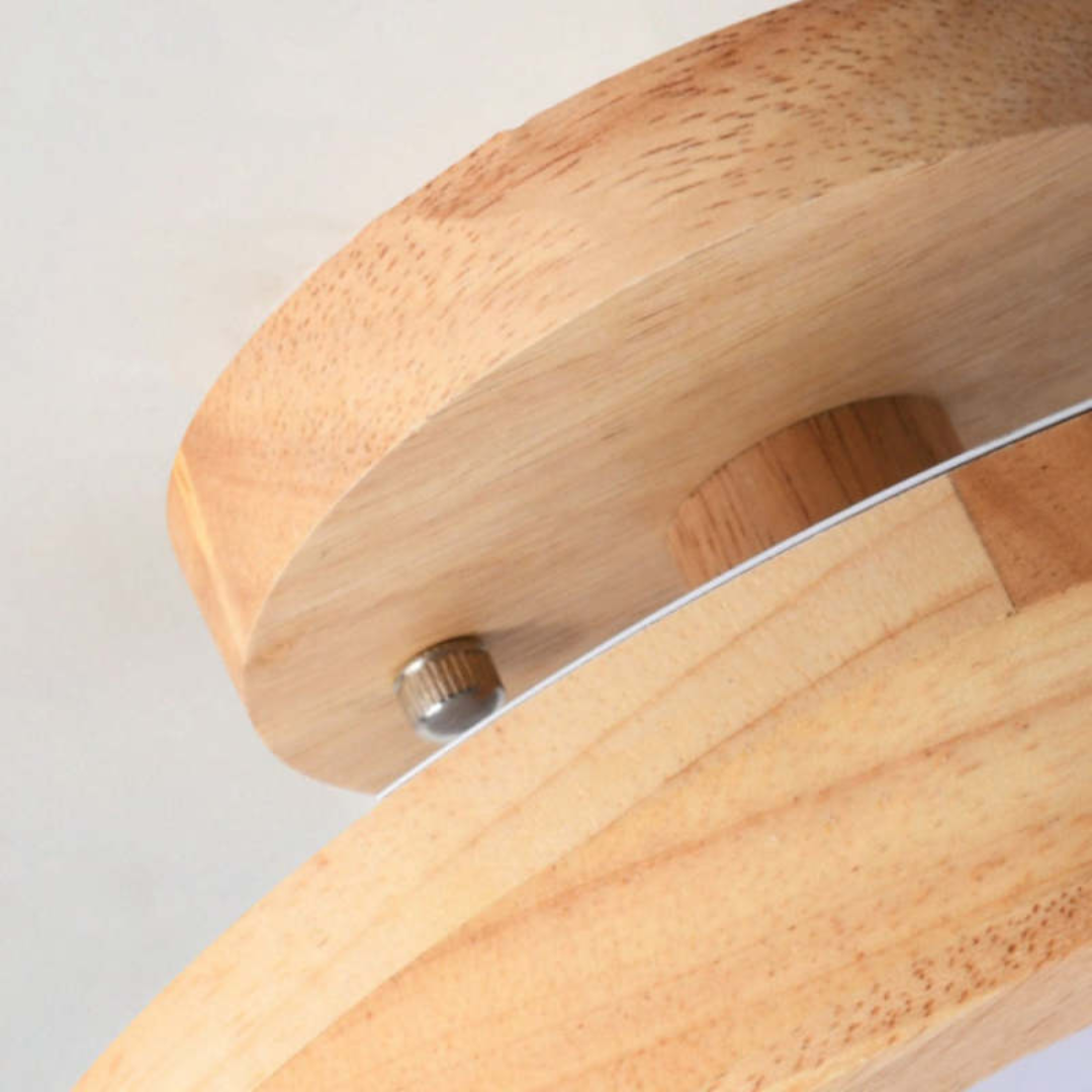 Round Nova LED ceiling lamp with modern design & adjustable 3-color ambiance for interior.