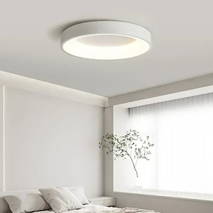 Minimalist NordicGlow round LED light, perfect for contemporary scandinavian home lighting