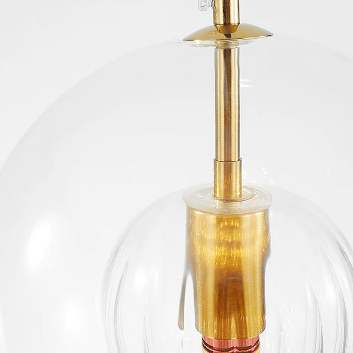 Contemporary spherical ceiling light, LED, Aurora Sphere, providing ambient lighting.