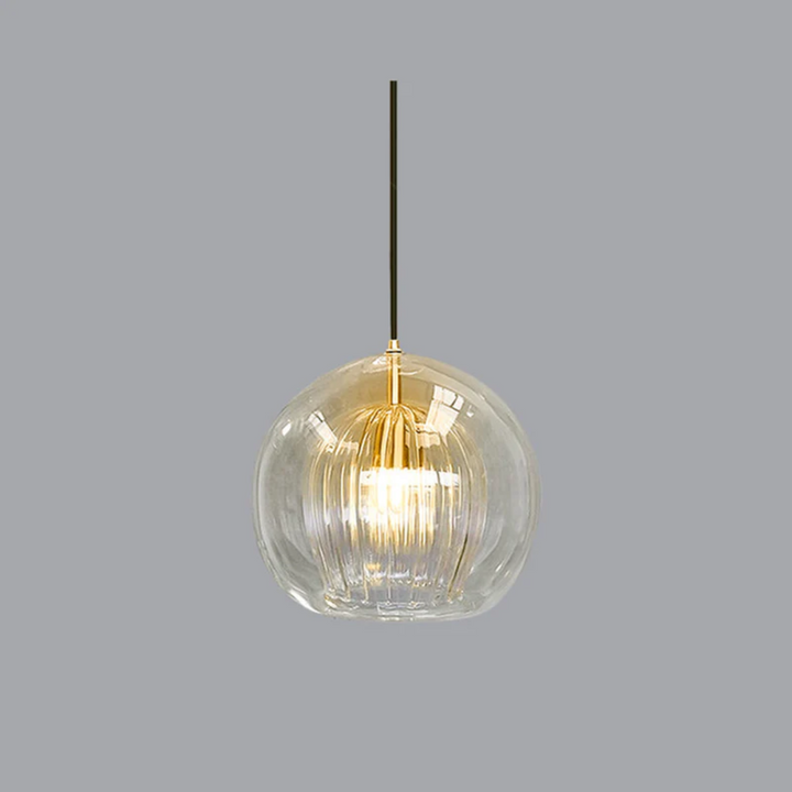 Contemporary spherical LED light fixture, Aurora Sphere, for modern home accents.