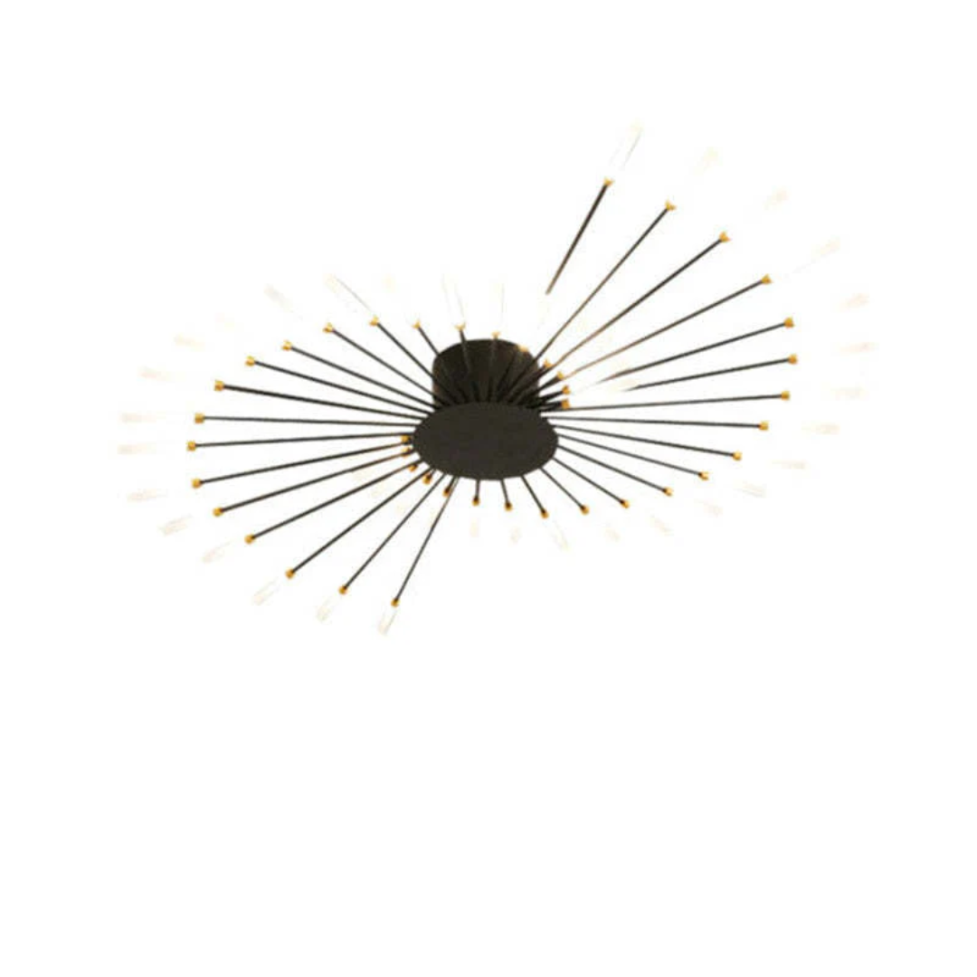 Contemporary LED ceiling lamp, dimmable for bright, adjustable light in modern interior design.