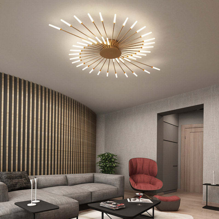 Sleek LED ceiling light, modern, bright & energy-efficient for contemporary interior design.