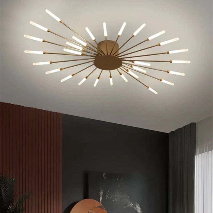 Energy-saving LED ceiling lamp, modern design delivers bright, universal white light for any room.