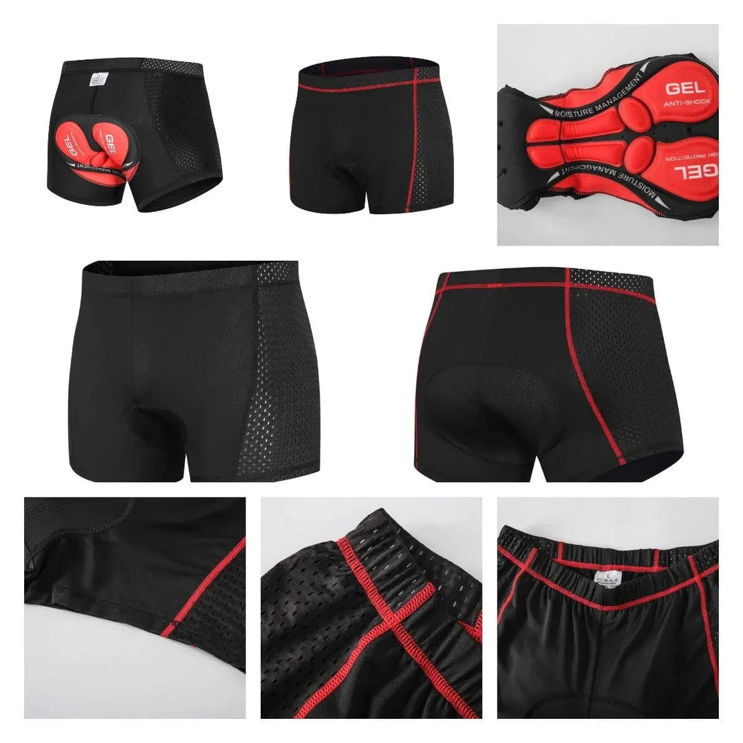 Men's activewear padded shorts, ideal for motorcycle or cycling, offering comfort & protection.
