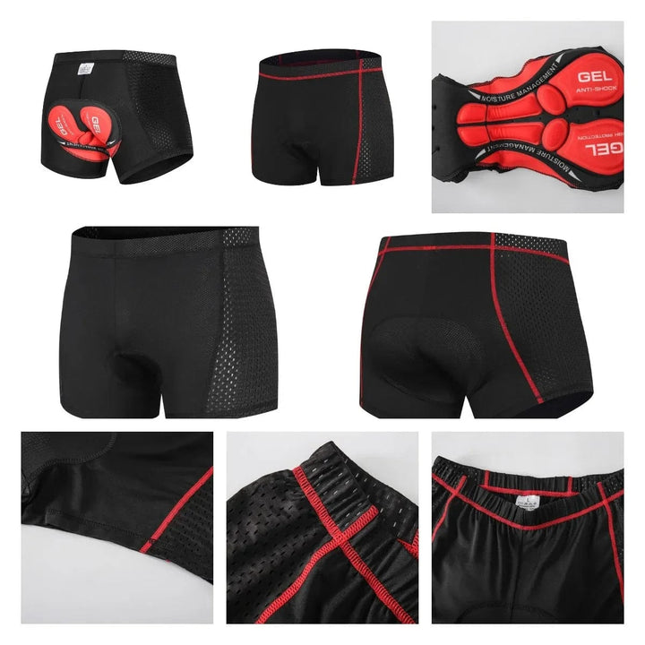 Men's activewear padded shorts, ideal for motorcycle or cycling, offering comfort & protection.