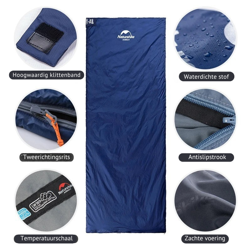 Compact green sleeping bag, perfect for camping trips. Lightweight, warm, and easy to pack.