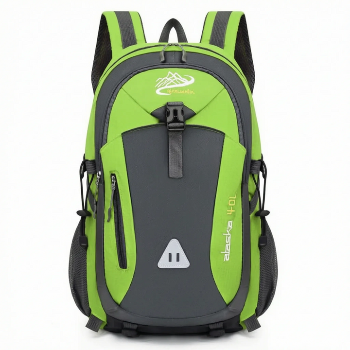 Versatile unisex travel backpack with multiple compartments, built for hiking, camping, and sports activities.