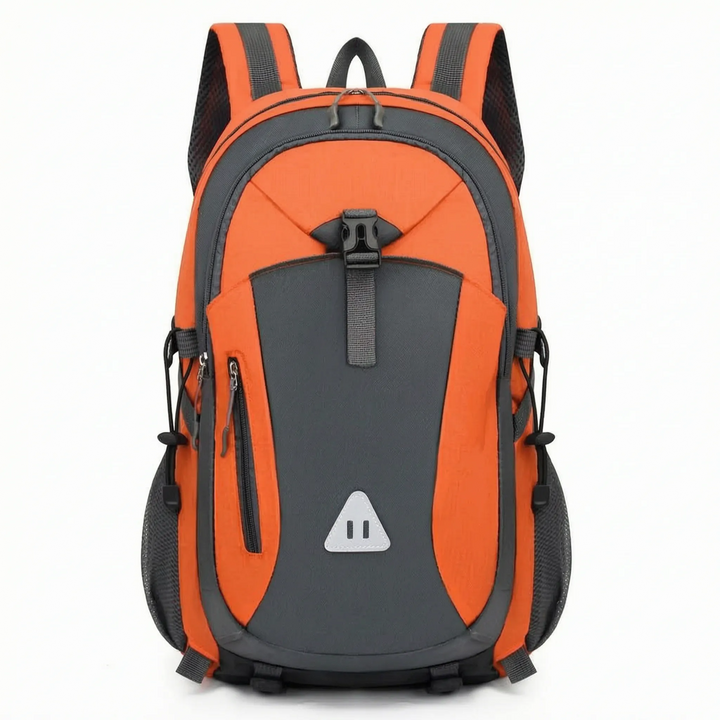 Sporty multi-compartment hiking backpack, durable and organized for men and women's outdoor pursuits.