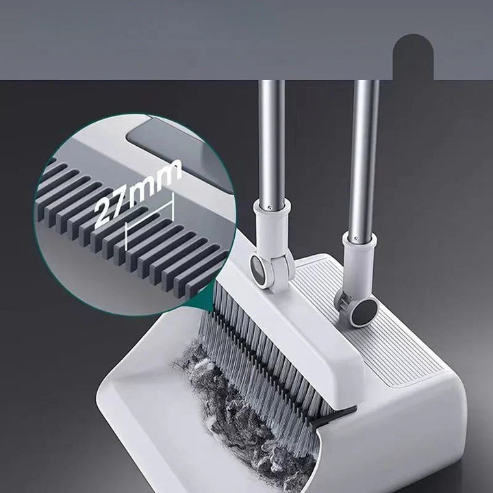 Achieve efficient household cleaning with this versatile 3-in-1 broom & ergonomic dustpan combo.