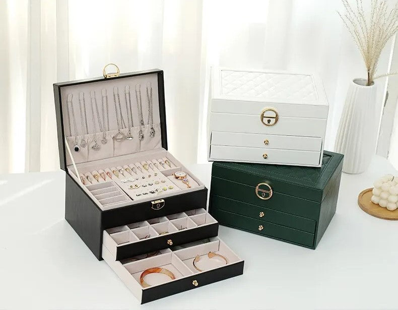 Personalized gift idea: custom leather jewelry box for organized storage