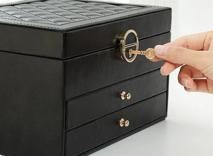 Multilayer design ensures organized storage for all types of women's jewelry