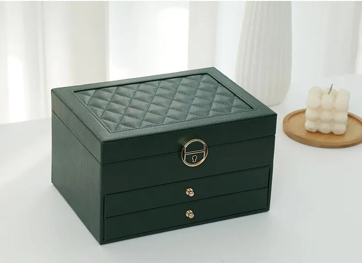 Functional and decorative leather jewelry organizer for everyday use