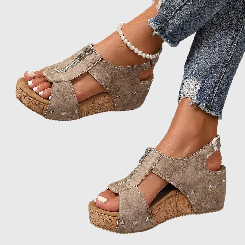 Nadine | Women's Arch Support Orthopedic Sandals - Black - Image 8